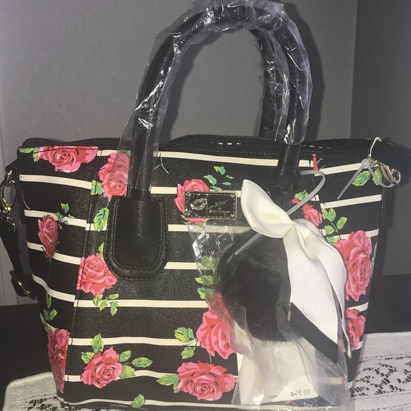 betsey johnson rose purse